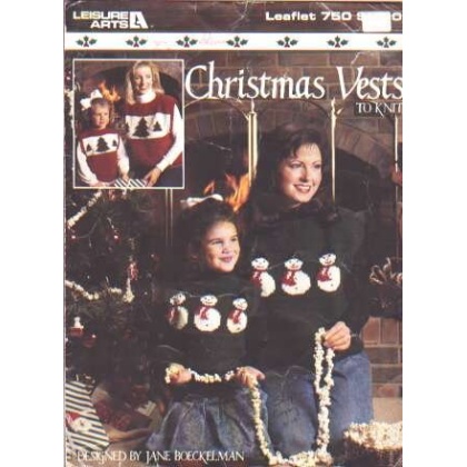 Christmas vests to knit and crochet 750