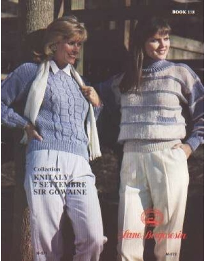 Collections in easy care wool, book 118 by Lane Borgosesia 118 crochet knitting
