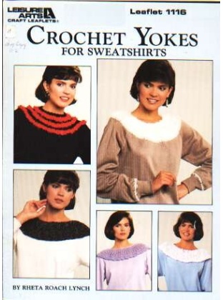 Crochet yokes for sweatshirts, 1116