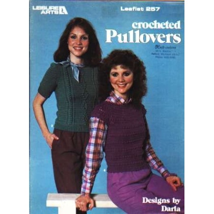 Crocheted pulloversto knit and crochet 257