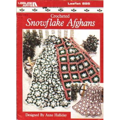 Crocheted snowflake afghans, 895