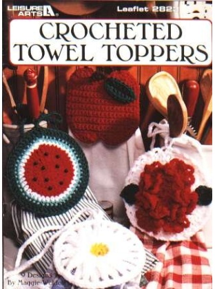 Crocheted towel toppers, 9 designs 2823