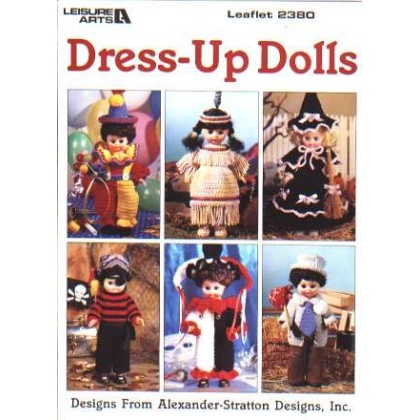 Dress-up dolls, 6 designs to knit and crochet 2380