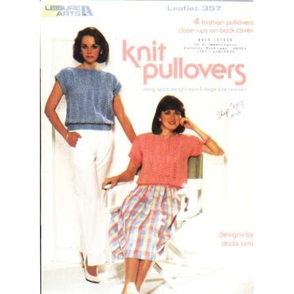 Four fashion knit pulloversto knit and crochet 357