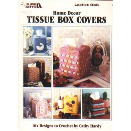 Home décor tissue box covers, 6 designs to knit and crochet 946
