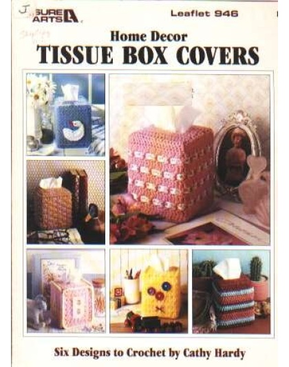 Home décor tissue box covers, 6 designs to knit and crochet 946