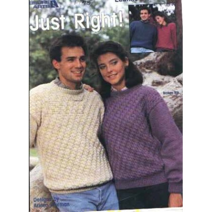 Just right broken rib, diagonal tweed to knit and crochet 564