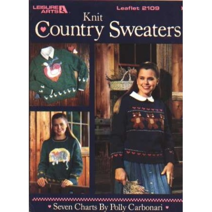 Knit country sweaters, 7 charts by Polly Carbonari to knit and crochet 2109