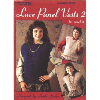 Lace panel vests 2 to crochet and knit 841