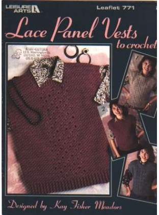 Lace panel vests to knit and crochet 771