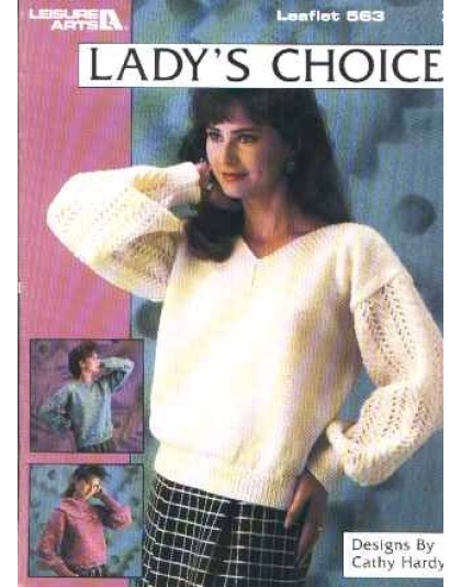 Lady's choice ivy lace, cables and lace, lace lozenges to knit and crochet 563
