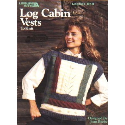 Log cabin vests to knit and crochet 814