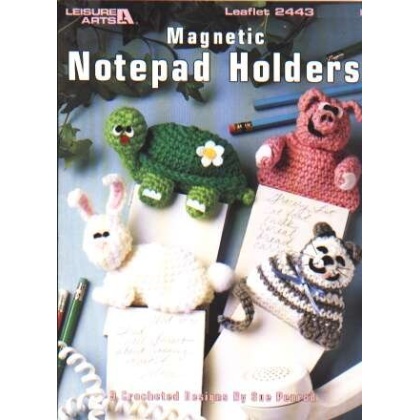 Magnetic notepad holders to knit and crochet 2443