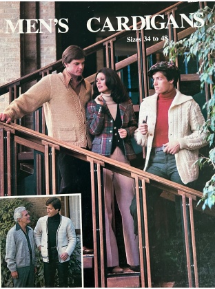 Men's cardigans to knit and crochet size 34-48 115