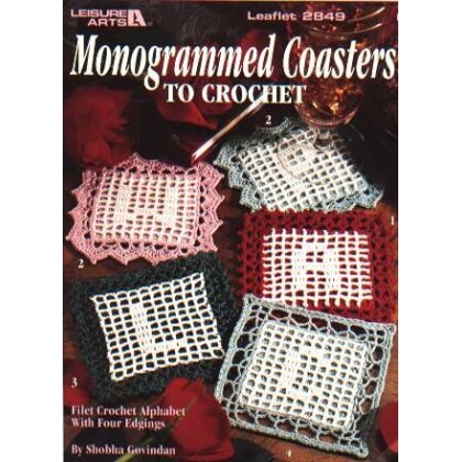 Monogrammed coasters to crochet, 2849