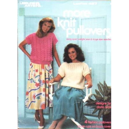 More knit pullovers using sport weight yarn to knit and crochet 427