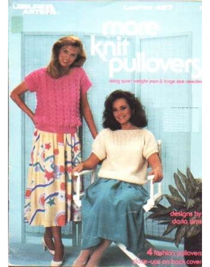 More knit pullovers using sport weight yarn to knit and crochet 427
