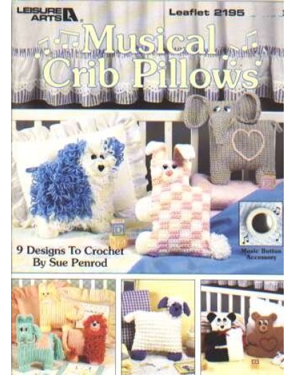 Musical crib pillows, 9 designs to crochet and knit 2195