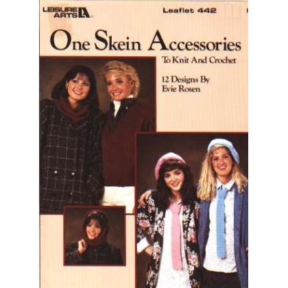 One skein accessories beret, necktie, cap, ear warmer, MORE to knit and crochet 442