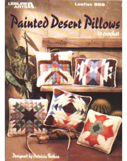 Painted desert pillows to crochet and knit 969