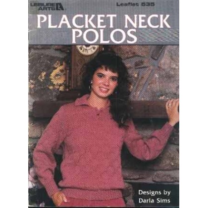 Placket neck polos to knit and crochet 535