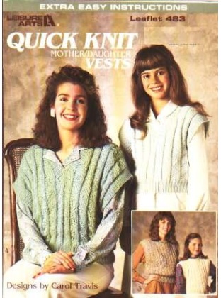 Quick knit mom and daughter vests to knit and crochet 483