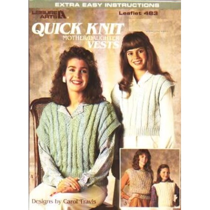 Quick knit mom and daughter vests to knit and crochet 483