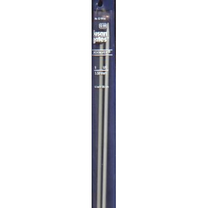 Quicksilver Susan Bates 14 inch double Point Needles size 9, 5.50mm, heat-treated aluminum alloy shaft coated with a grey powder finish