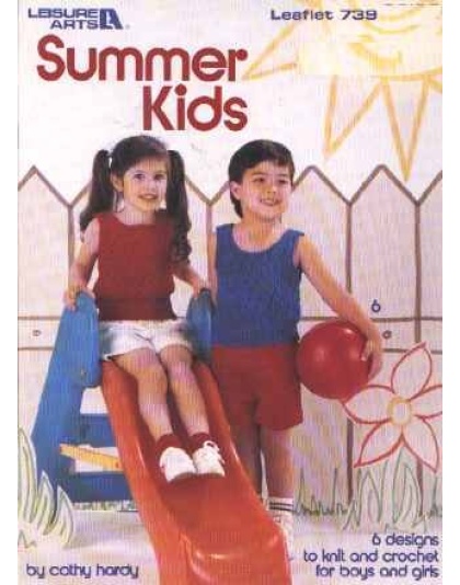 Summer kids, 6 designs to knit and crochet for children to knit and crochet 739