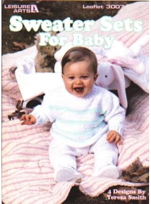 Sweater sets for baby, 4 designs 26 pages!, 3007 *Last one*