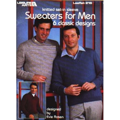 Sweaters for men, 6 classic designsto knit and crochet 216