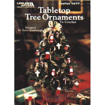 Tabletop tree ornaments to crochet, 1477