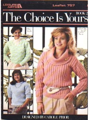 Three simple, easy to knit and crochet pattern stitches 757