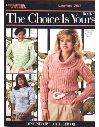 Three simple, easy to knit and crochet pattern stitches 757