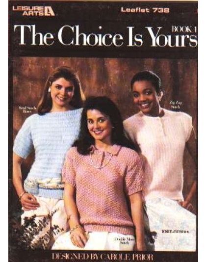 Three simple, easy to knit pattern stitches to knit and crochet 738