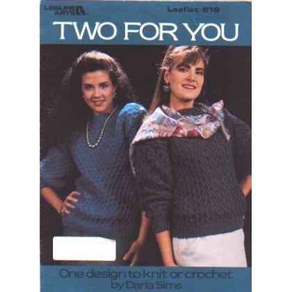 Two for you diamond pullover to knit, crochet 619