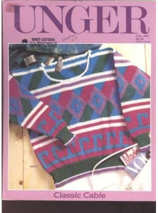 Unger Colorful classic cable pullover, shell 440