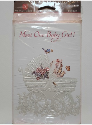 American Greetings Meet Our Baby Girl Invitations - 8 count