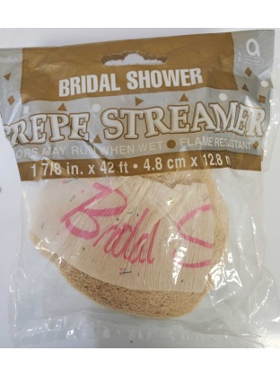 Amscan Bridal Shower Crepe Streamer