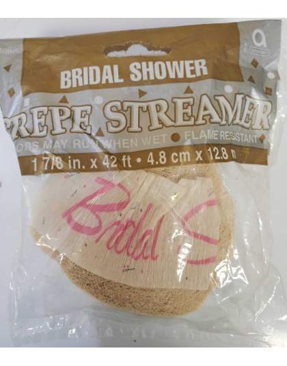 Amscan Bridal Shower Crepe Streamer