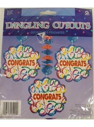 Amscan Congrats Dangling Cutouts