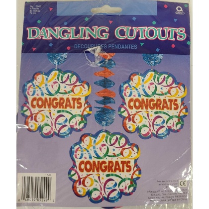 Amscan Congrats Dangling Cutouts