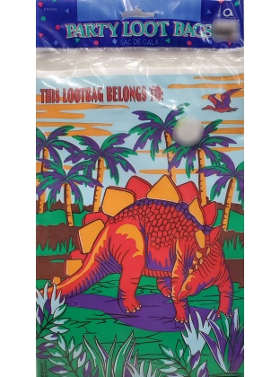 Amscan Dinosaur Themed Loot Bags - 8 count