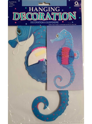 Amscan Hanging Decoration Blue Seahorse