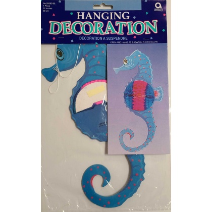 Amscan Hanging Decoration Blue Seahorse