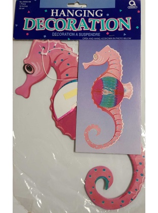 Amscan Hanging Decoration Pink Seahorse