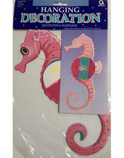 Amscan Hanging Decoration Pink Seahorse