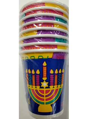 Amscan Hanukkah Celebration Paper Cups - 8 count