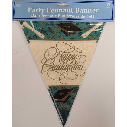 Amscan Happy Graduation Party Pennant Banner