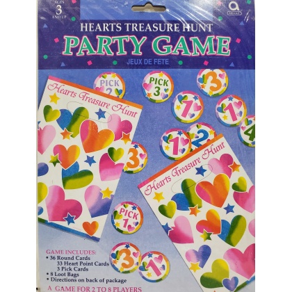 Amscan Hearts Treasure Hunt Party Game